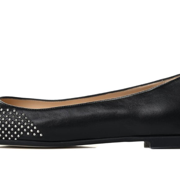 NEW Jimmy Choo Black silver Studded Davia Ballerina SQUARE Flat size 9 9.5 EU 41 - Picture 5 of 9